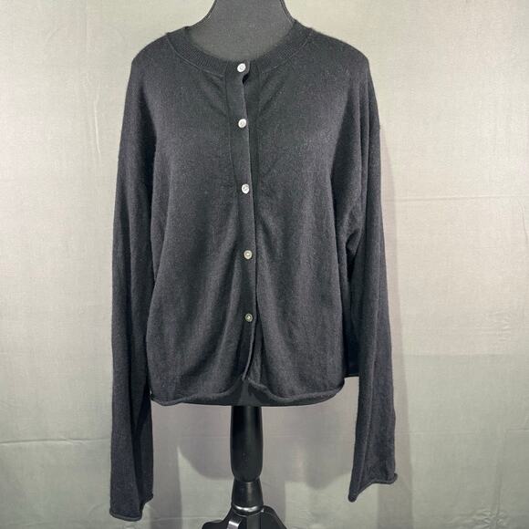 Sofie D'Hoore Sweaters - Sofie D’Hoore Sweater Women’s M 100% Cashmere Cardigan Quiet Luxury Soft Black